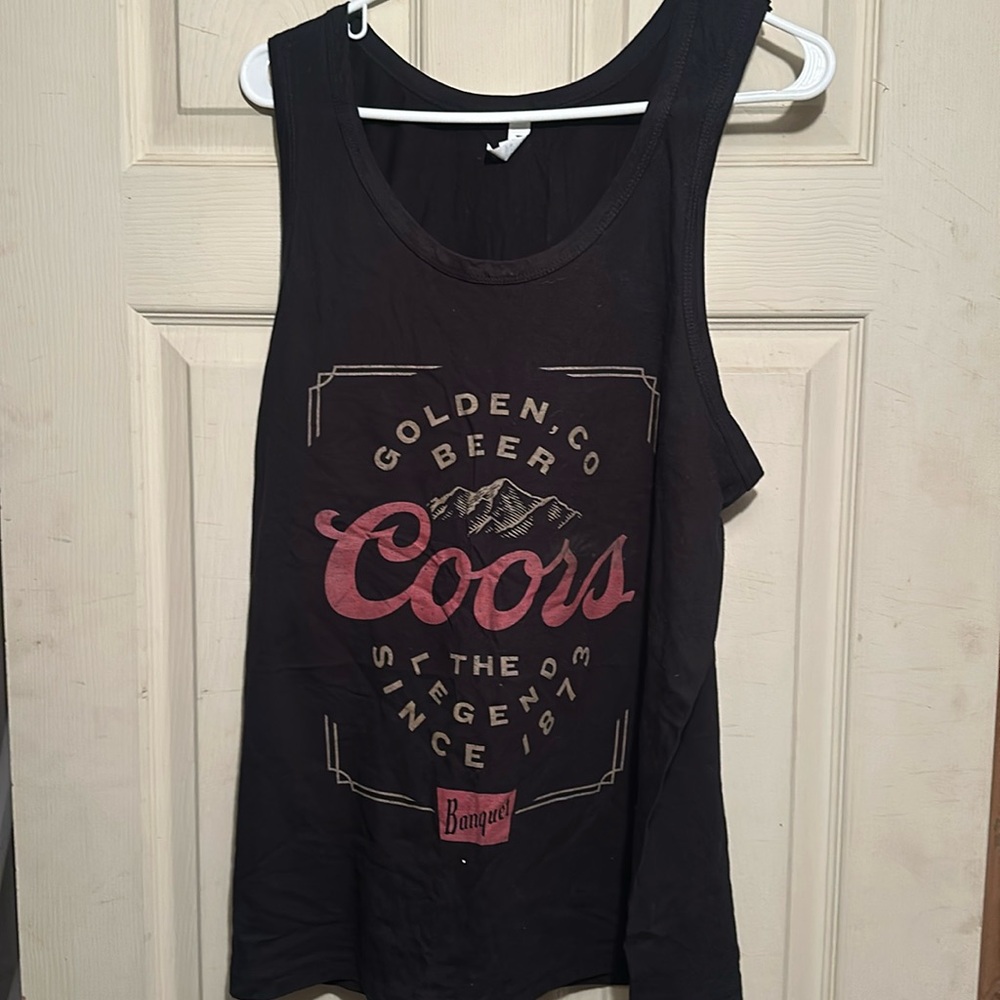 Men’s tank top Coors tank top never worn size Large